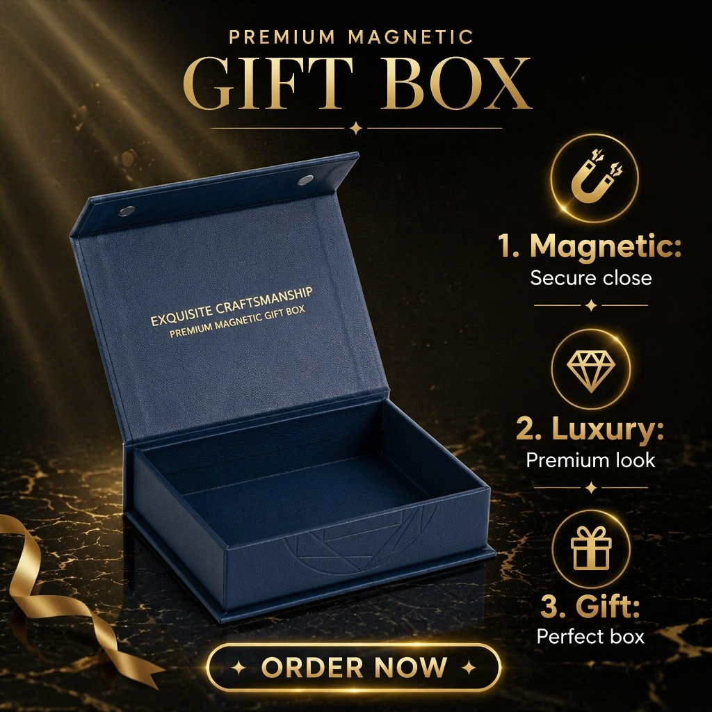 Premium Leatherette Magnetic Scent Paper Box