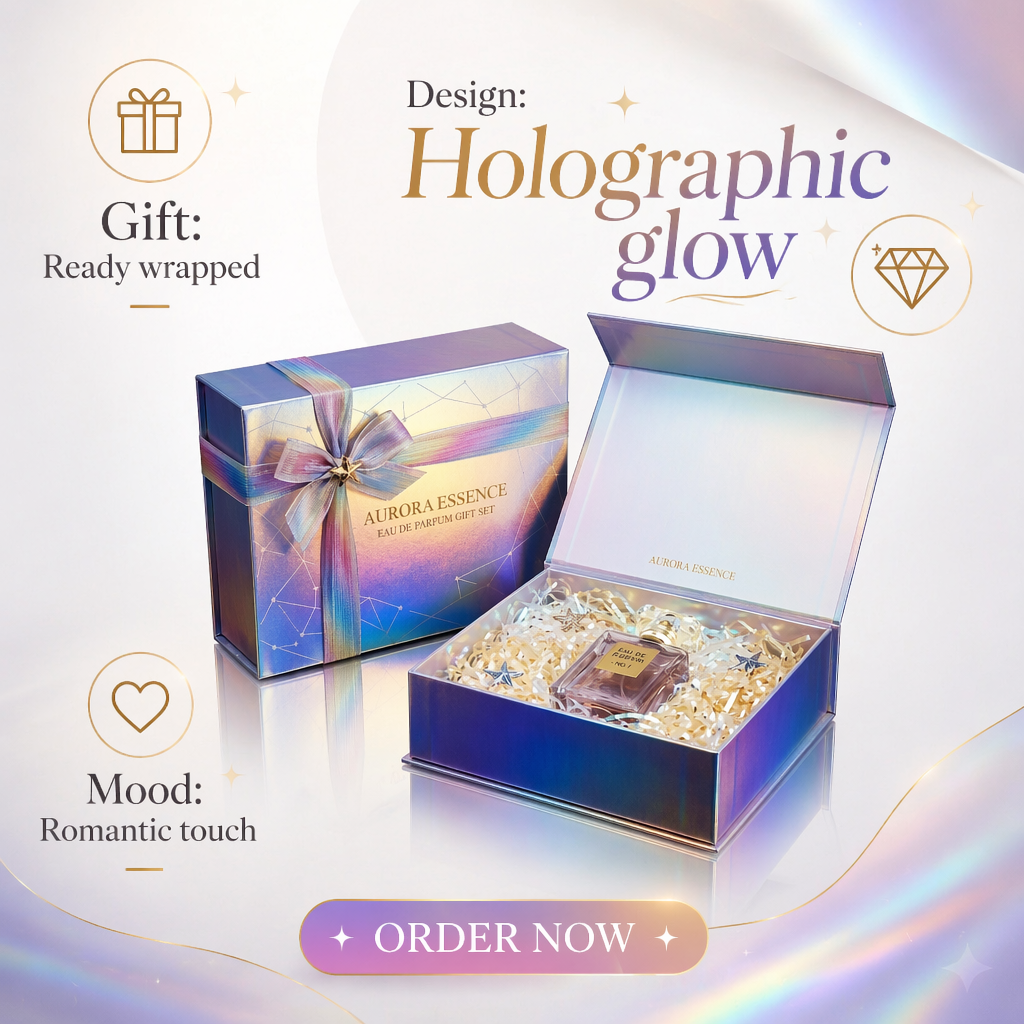 Radiant Pearl-Paper Magnetic Perfume Box