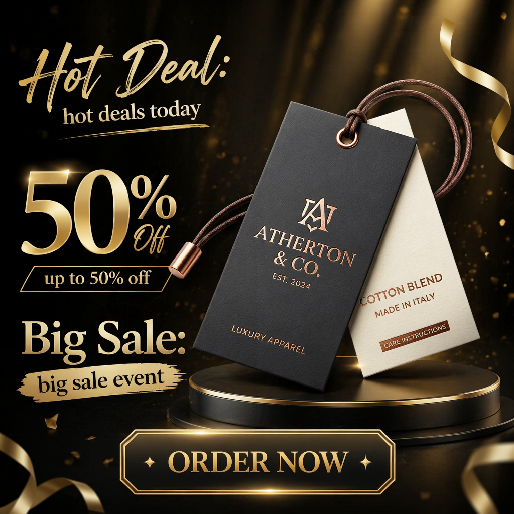 Premium Thick Cardboard Hang Tags